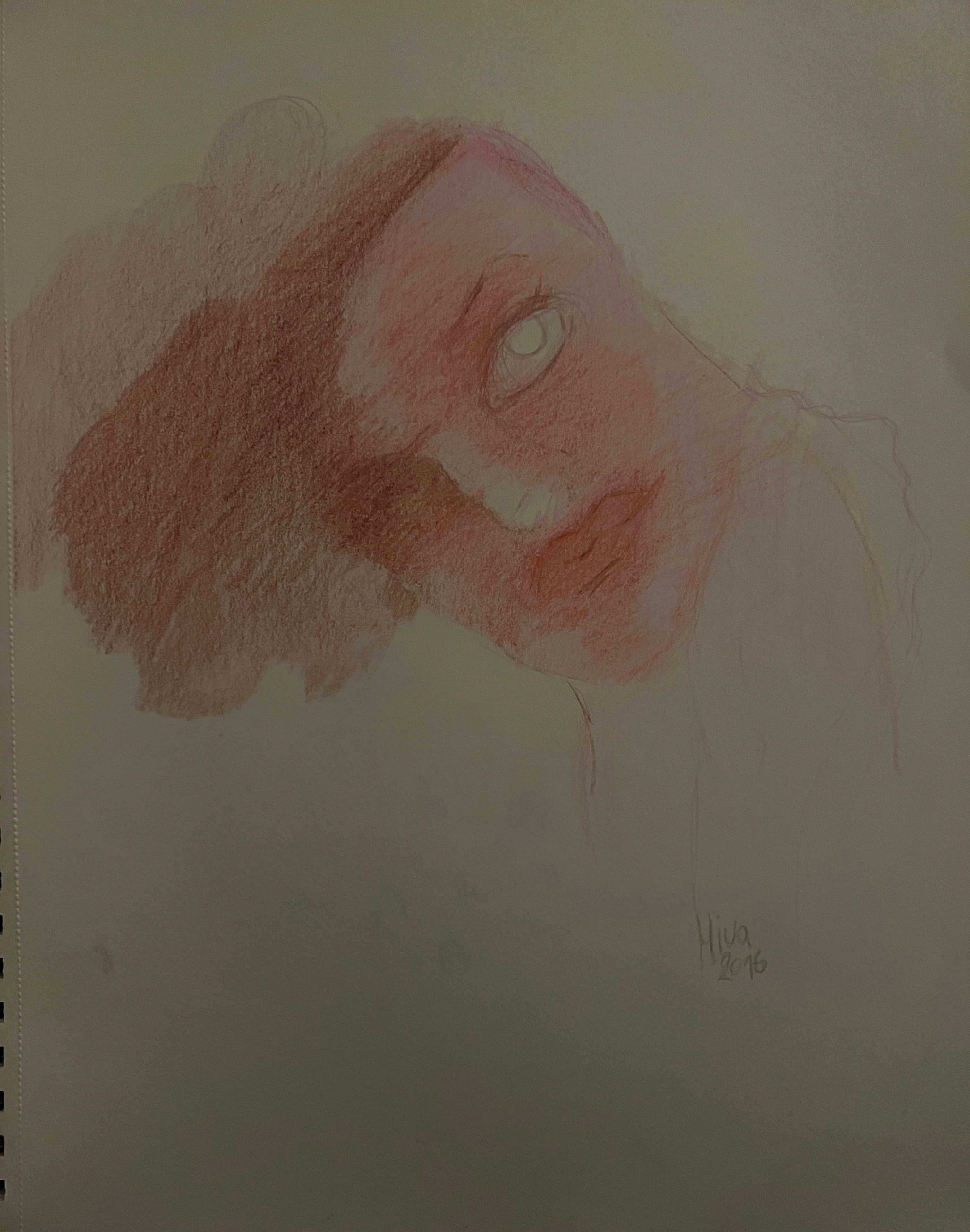 Buntstift auf Papier hiva rash 15