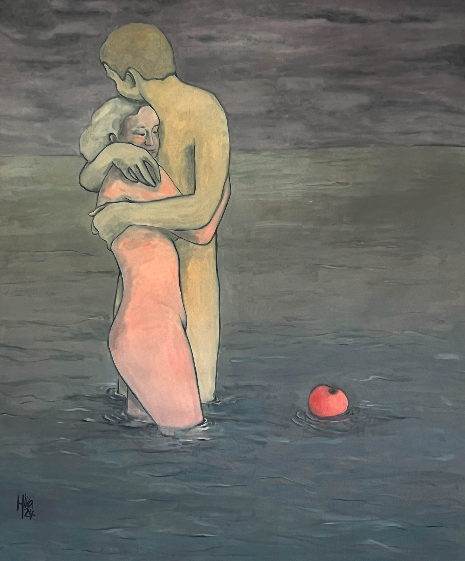 Öl auf Leinwand 130X155cm . Hiva Rash