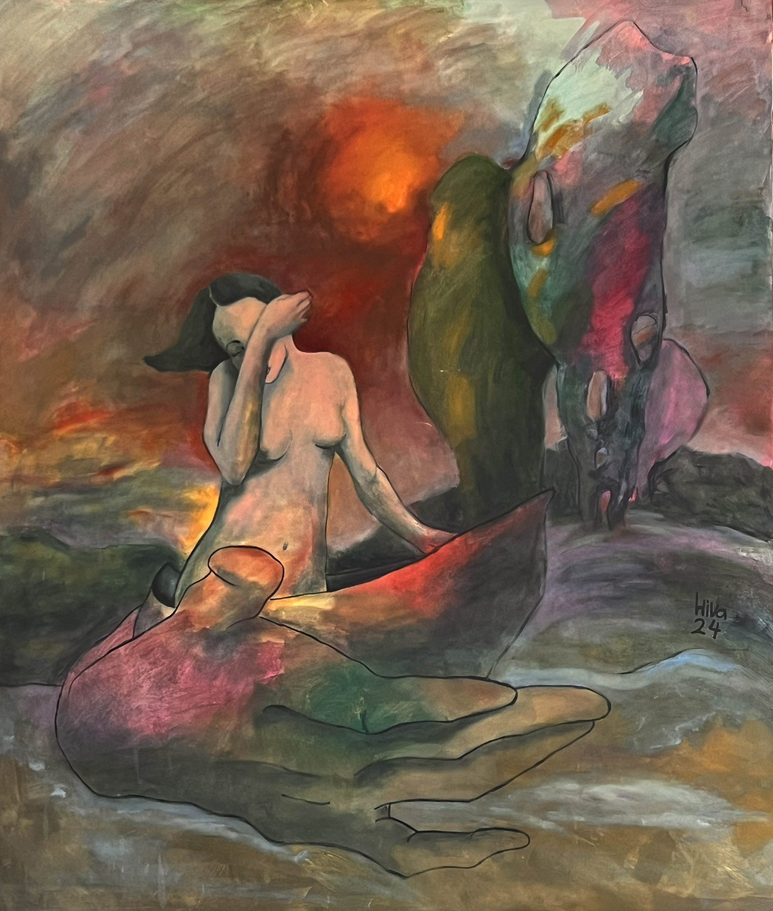 Öl auf Leinwand 130X155cm